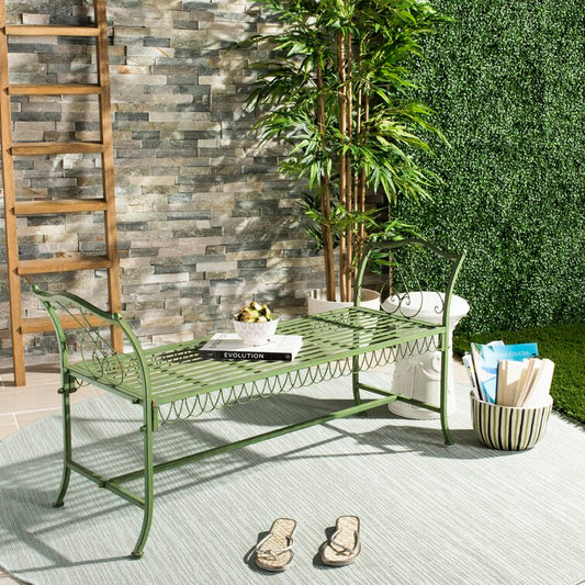 Cavin Metal Outdoor Bench